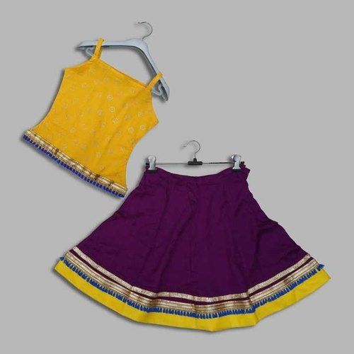 100% Pure Cotton Casual Wear Multi Color Skirts And Tops For Kids Age Group: 8