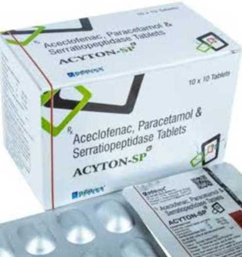 White Acyton-Sp Tablets With 10 X 10 Tablets