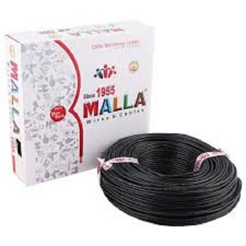 Black Color Pvc Coated Single Core Malla Copper Electric Wire For Domestic And Industrial Frequency (Mhz): 50-60 Hertz (Hz)