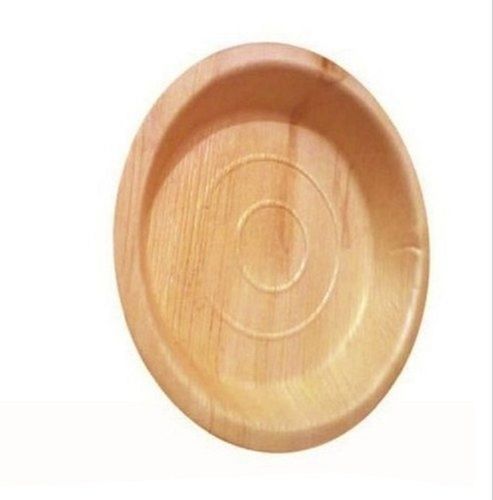 Brown Color 8 Inch Disposable Areca Leaf Plate For Party & Event Supply