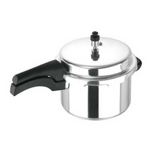 Manual Kitchen 3 Liter Silver Aluminium Pressure Cooker With Lid