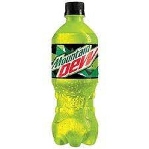 Mountain Dew Soft Drink Green Chilled And Fresh With Mouthwatering Taste