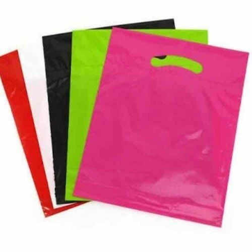 Pink Color PP Shopping Bags With Dimensions 10 X 8 Inch And Thickness 52 Micron