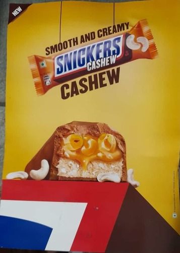 Smooth And Creamy Snickers Cashew Chocolate, 58.7g, Form : Bar