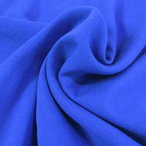 Solid Plain Blue Color Rayon Silk Fabric For Garment Industry