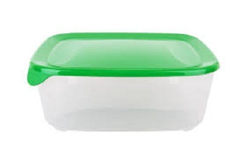 White And Green Color Plastic Containers For Storing Food, Even Medicine