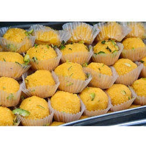 Yellow Color Sweet And Tasty Boondi Laddu For Traditional Indian Sweets