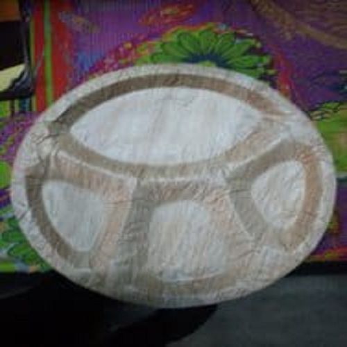 White 100% Compostable And Disposable Round Shaped Areca Palm Leaf Plates