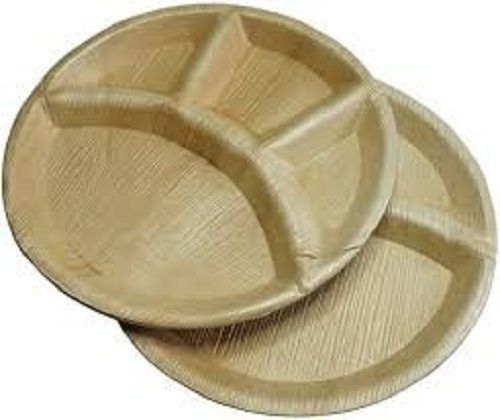 100% Compostable And Disposable Round Shaped Erica Palm Leaf Plates