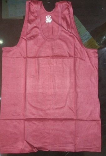 Red 100% Cotton Men Men'S Vest Pink Color, 80, With Comfort And Protection