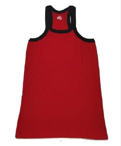 Quick Dry 100% Cotton Men Vest Color Red And Black, To Reduce The Transparency Of The Upper Outfit