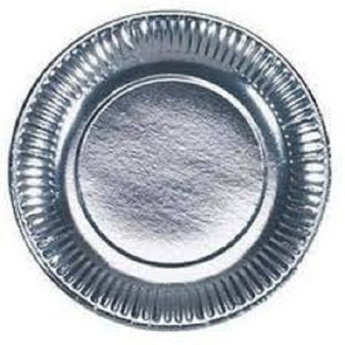 6 Inches Silver Coated Color Disposable Paper Plates For Serve Snacks