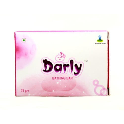 White Darly Baby Bathing Medicated Bar Soap Without Harsh Chemicals, 75 G