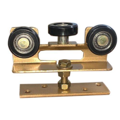 Durable Long Lasting Powder Coating Golden And Black Brass Sliding Window Roller