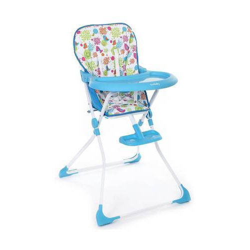 Easy To Carry Sunbaby Adjustable And Foldable Blue Printed Deluxe High Chair Weight: 1.94  Kilograms (Kg)