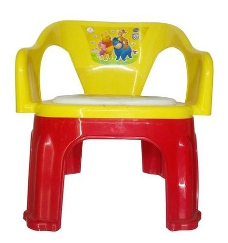 Lightweight And Easy To Move Around Premium Plastics Red With Yellow Baby Chairs Weight: 1.94  Kilograms (Kg)