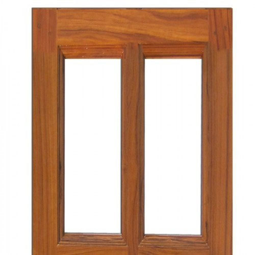 Polished Wooden Window Frame - Color: Brown