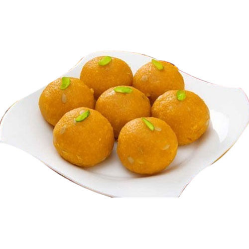 Rich In Potassium Copper And Vitamin B-6 And Thiamine Tasty And Sweet Pure Ghee Besan Laddu Carbohydrate: 38.1 Grams (G)