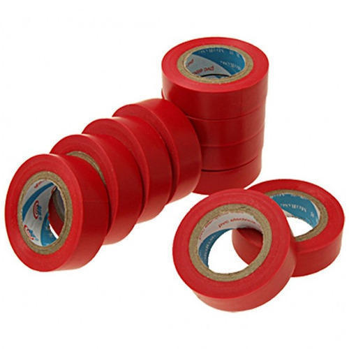 Single Sided And Plain Red Color Electrical Insulation Tape With High Adhesiveness