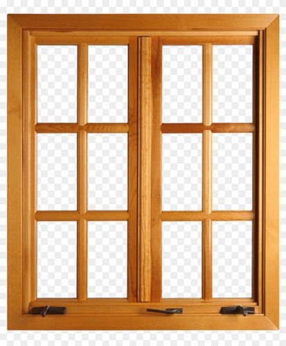 Wooden Window Frames - Color: Brown