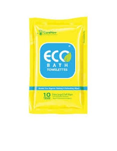 100% Safe Eco Alcohol-Free Hygienic And Antiseptic Large Bath Wipes In A Ziplock Pack Age Group: Suitable For All Ages