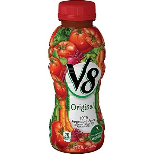 100% V8 Spicy Hot Excellent Source Of Vitamin A And Vitamin C Vegetable Juice  Alcohol Content (%): Nill