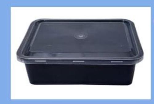 500 Ml Rectangle Container Black