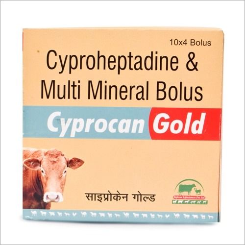 Cyroheptadine And Multimineral Bolus Pack For Veterinary Use