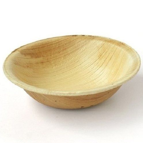 Eco Friendly 5 Inch Disposable Round Shape Areca Leaf Bowl For Parties