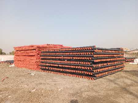 Black And Orange Round Shape, Astm Grade, Hdpe Electrical Application Pipe With 2 Years Of Warranty