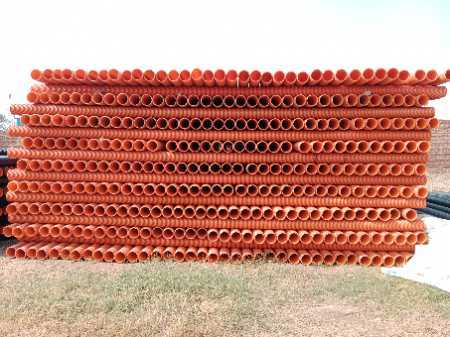 Round Shape, Astm Standard, Orange Color 120Mm Dwc Pipe Application: Construction