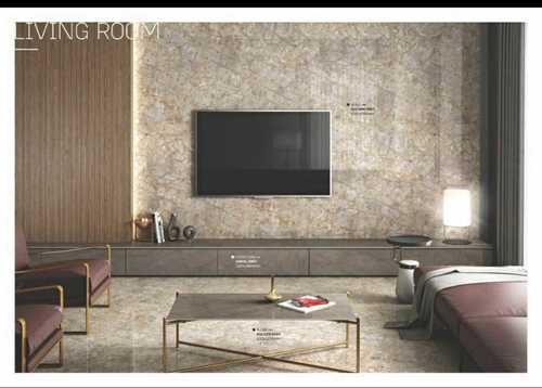 Beige Vitrified Wall Tiles Used In Bedroom And Living Room