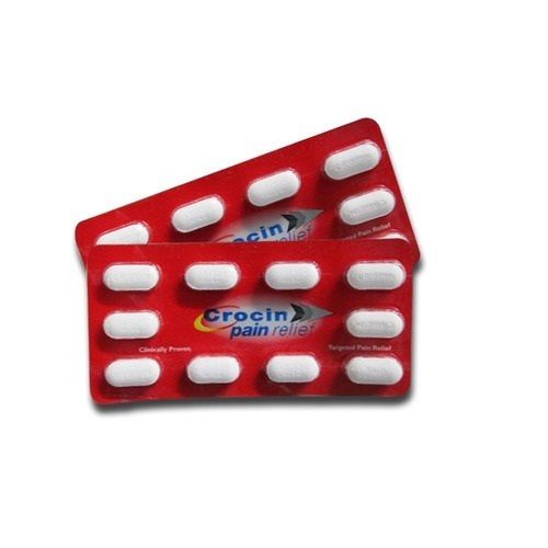 Crocin Pain Relief Tablets 10x10, Used To Treat Mild To Moderate Pain