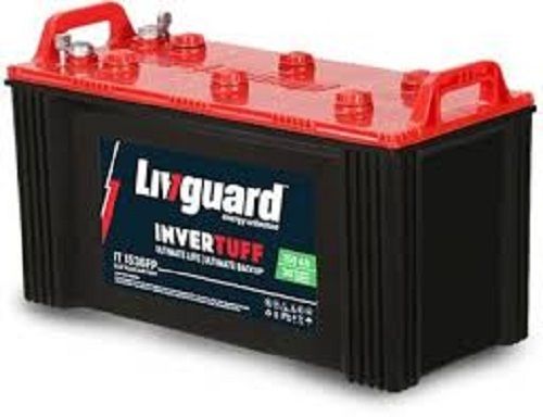 Livguard Invertuff Flate Plate Battery, 135ah Colour Black And Red, Using The Lead-acid