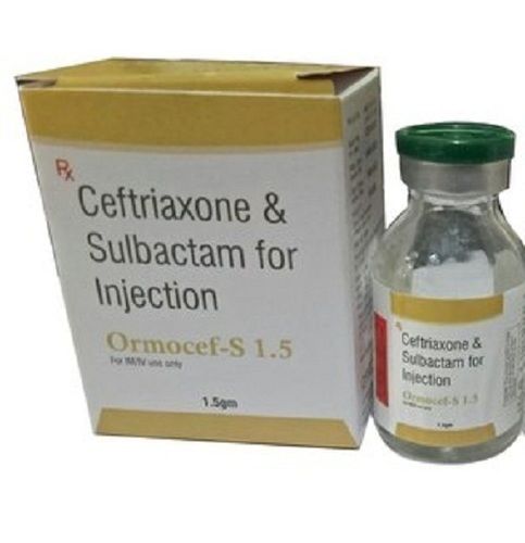 Ormocef- S 1.5 Ceftriaxone And Sulbactam Is Utilized To Treat Bacterial Diseases