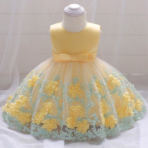 Party Wear Trendy Stylish Lightweight Modern Sleeveless Girl Fancy Frock Age Group: Baby