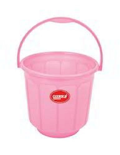 Pvc Pink Color Plain Pattern Longer Service Life Leak Resistance Lightweight Virgin Plastic Bucket