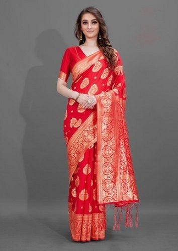 Shop the Hottest Red Silk Saree Online Now