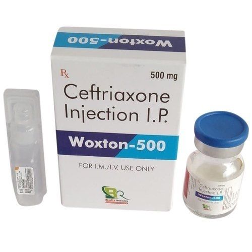 Wocton-500 Ceftriaxone Injection I.P. For I.M/I.V Use Only 1g Ceftriaxone