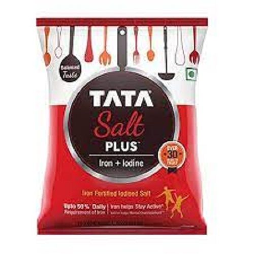 100% Natural Pure And Organic White Edible Tata Salt For Tasty Dishes Iodine: 1 Percentage ( % )