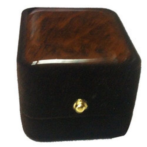 100% Wooden Brown And Black Color Ring Box, Keeping Your Valuable Jewelry