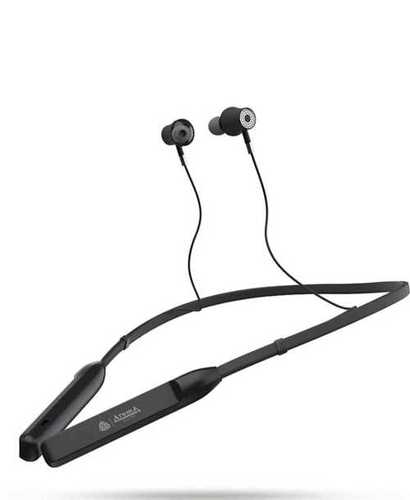 Modern And Sleek Mobile Black Bluetooth Earphone(12 Hours Battery Life) Body Material: Plastic