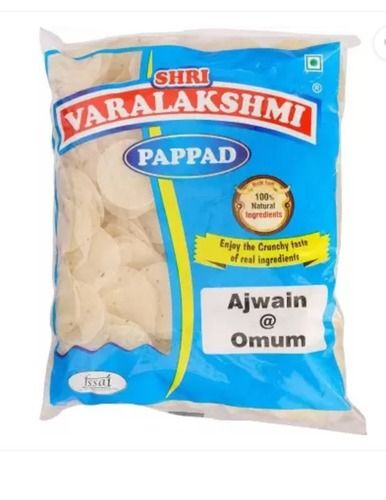 Spicy & Crunchy Enjoy The Real Taste Of Ajwain Sabudana Papad For Snacks Best Before: 12 Months