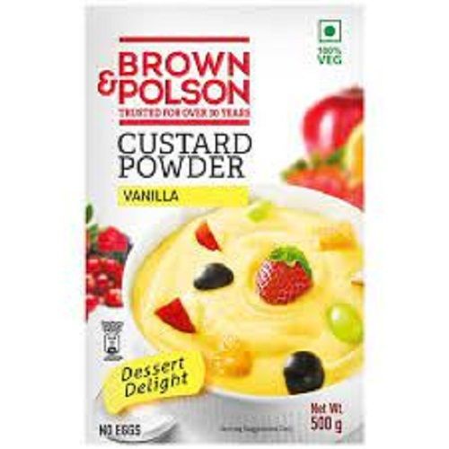 Tasty And Delicious Instant Creamy Brown Polson Vanilla Custard Powder 100 G