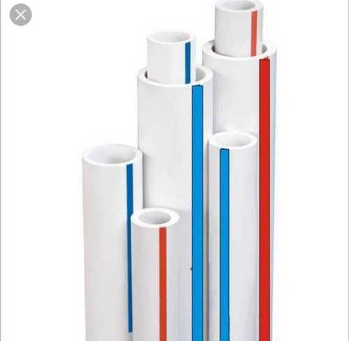 Round Upvc Pipe In White Red Blue Color For Construction And Plumbing Usage