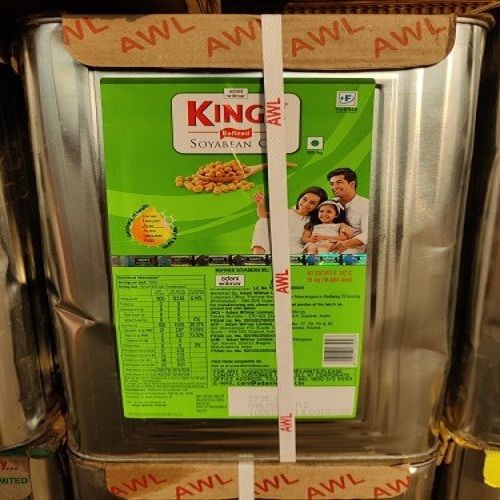 100% Pure And Organic Kings Refined Soyabean Oil For Cooking (Pack Size 15 Ltr)