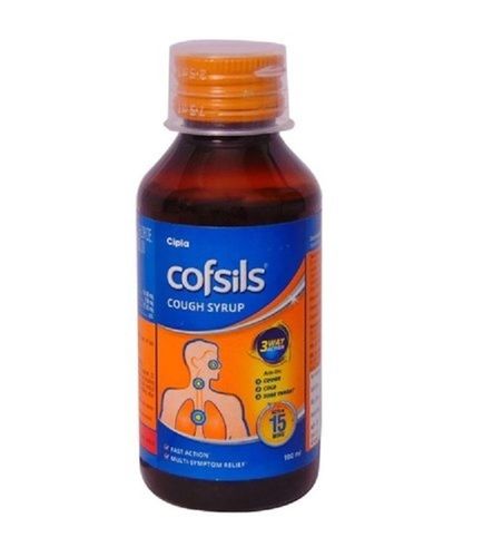 100ml Cipla Cofsils Medicated Cough Syrup Bottles