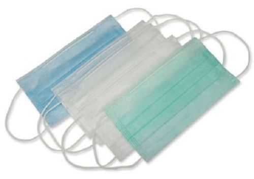 3 Layer Disposable Surgical Face Mask With Nose Clip With Soft Ear Loop