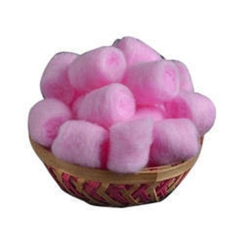 Anti Bacterial Pink Colour Cotton Balls For Home Use, Medical Use, Clinical Use