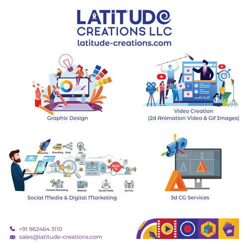 Audio/Video Ads, 2D And 3D Animations Services By Latitude Creations LLC